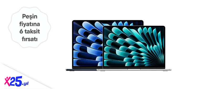 Seçili MacBook Alışverişlerinizde Peşin Fiyatına 6 Aya Varan Taksit Fırsatı!