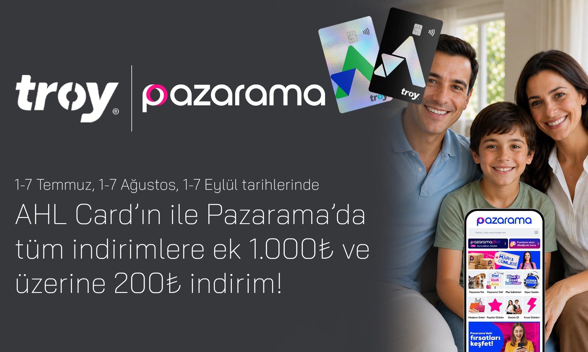 Pazarama’da Ayın İlk Haftası 200₺ İndirim!