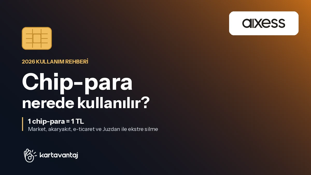 Chip-para Nerede Kullanılır? Nasıl Harcanır? (2026 Axess Rehberi)