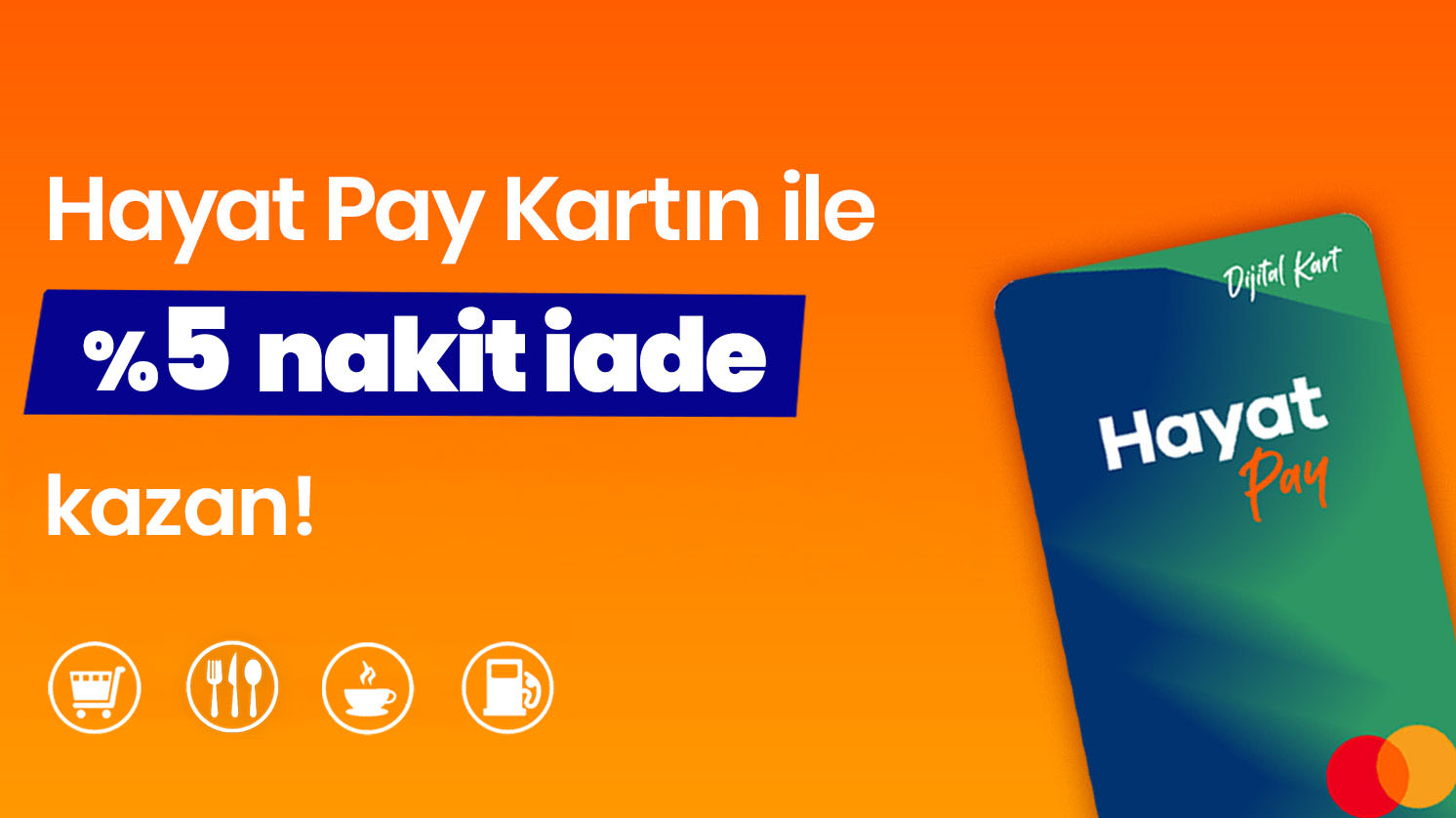 Harcamalarından %5 nakit iade kazan