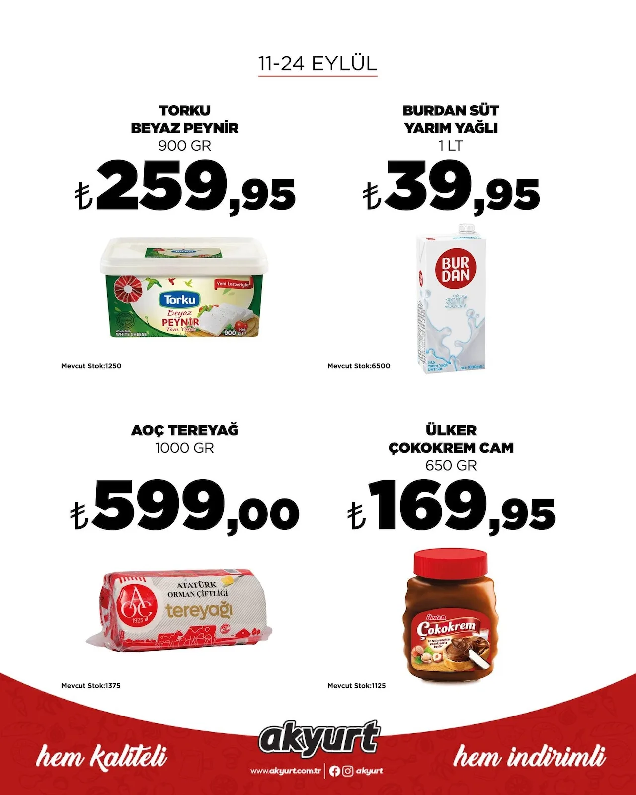 Akyurt  Süpermarket 11 Eylül 2026 Aktüel Kataloğu