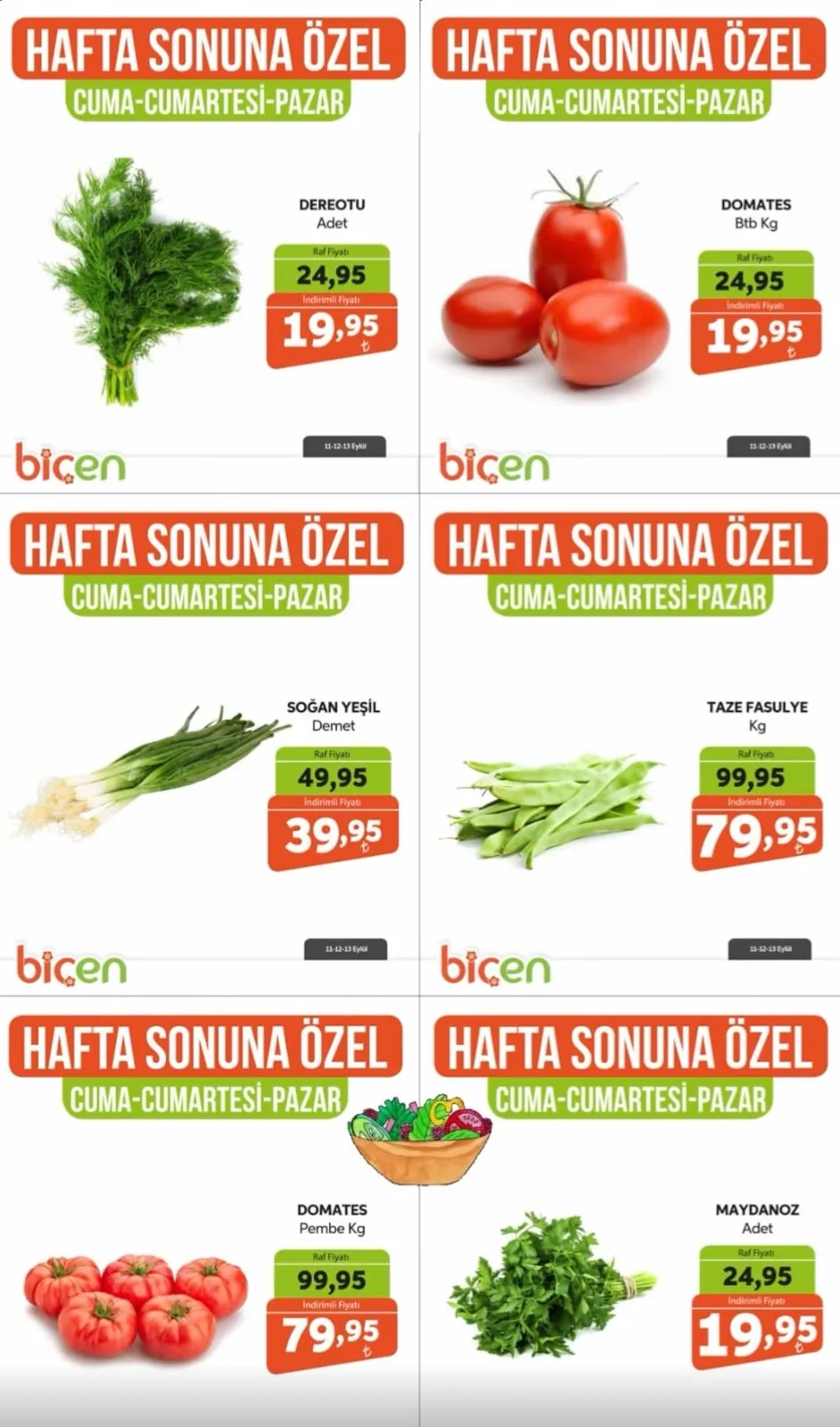 Biçen Market 11 Eylül 2026 Aktüel Kataloğu