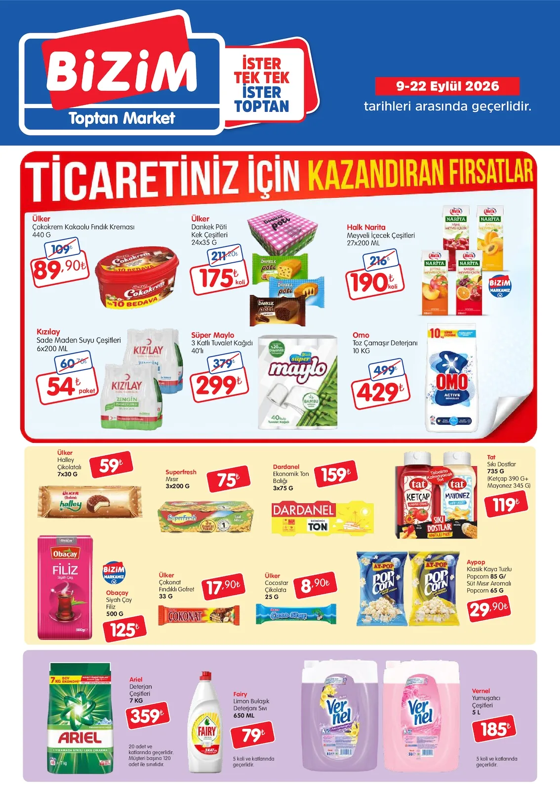 Bizim Toptan 9 Eylül 2026 Aktüel Kataloğu