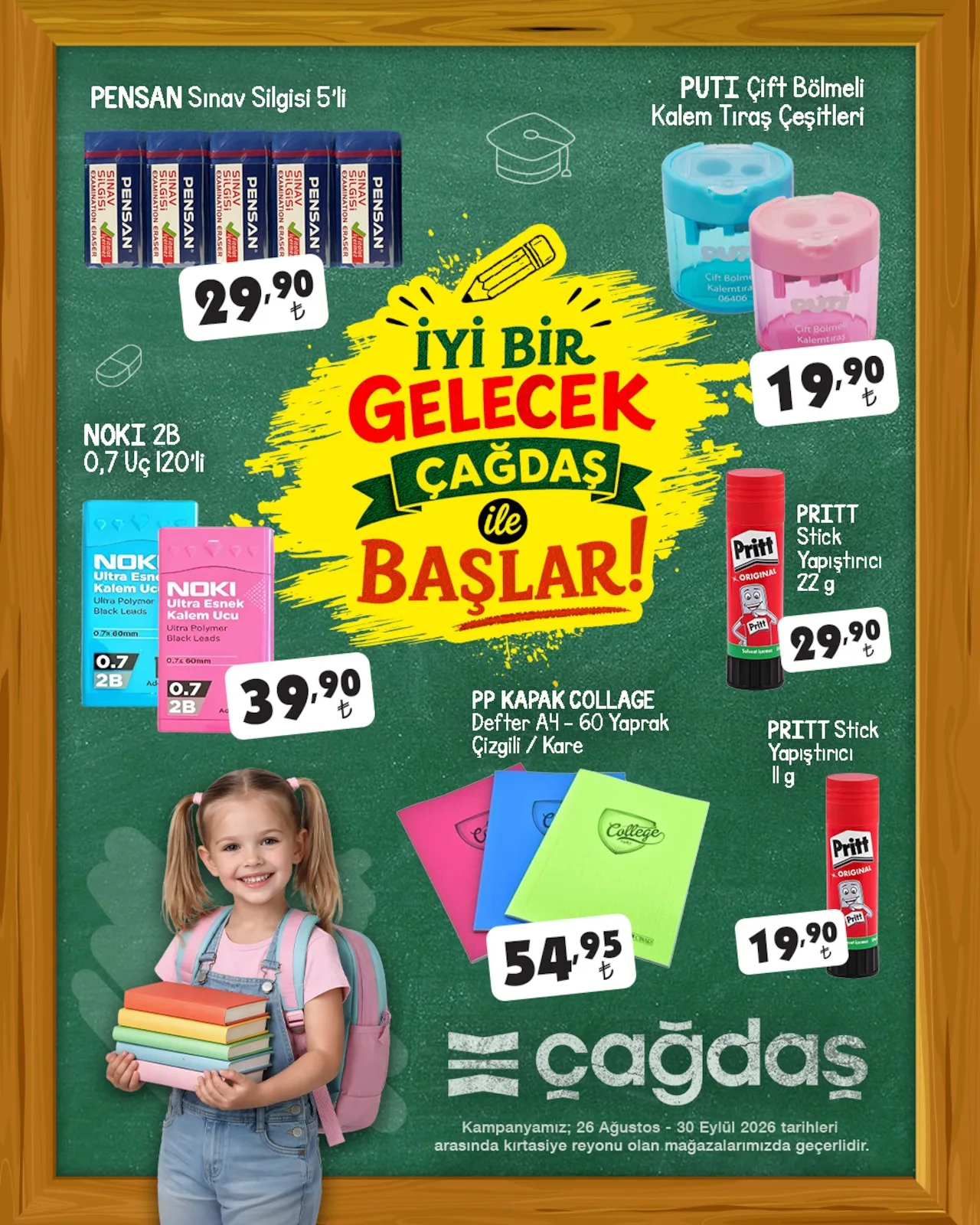 Çağdaş Market 26 Ağustos 2026 Aktüel Kataloğu