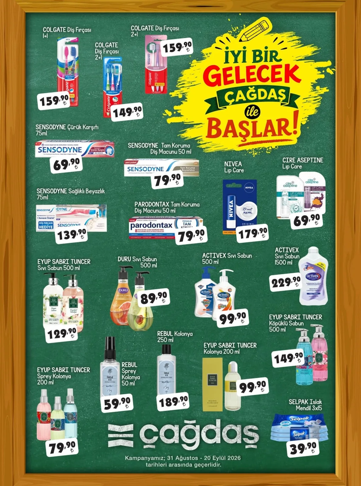 Çağdaş Market 31 Ağustos 2026 Aktüel Kataloğu