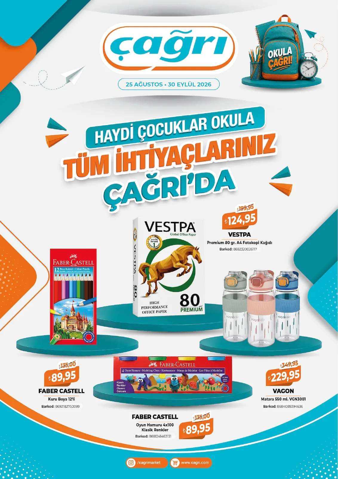 Çağrı Market 25 Ağustos 2026 Aktüel Kataloğu