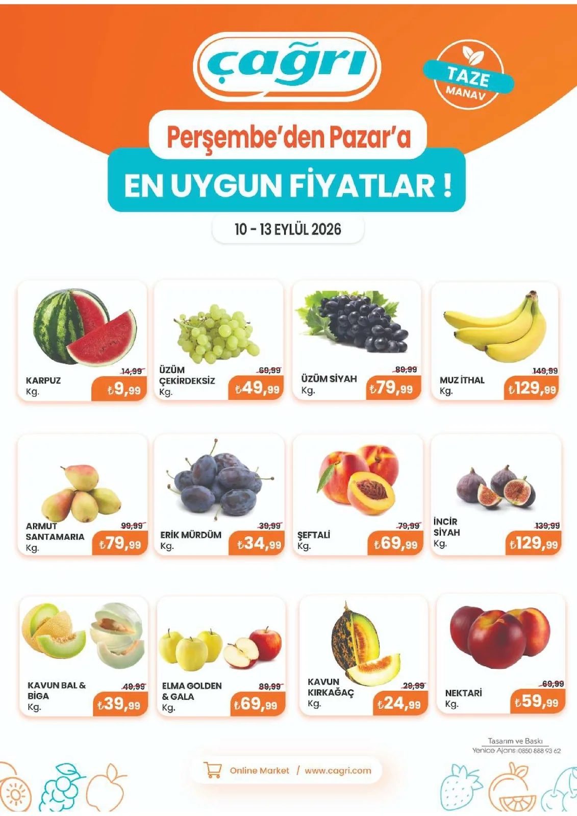 Çağrı Market 10 Eylül 2026 Aktüel Kataloğu