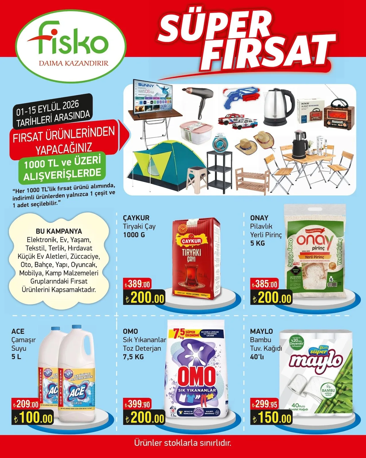 Fiskomar 1 Eylül 2026 Aktüel Kataloğu