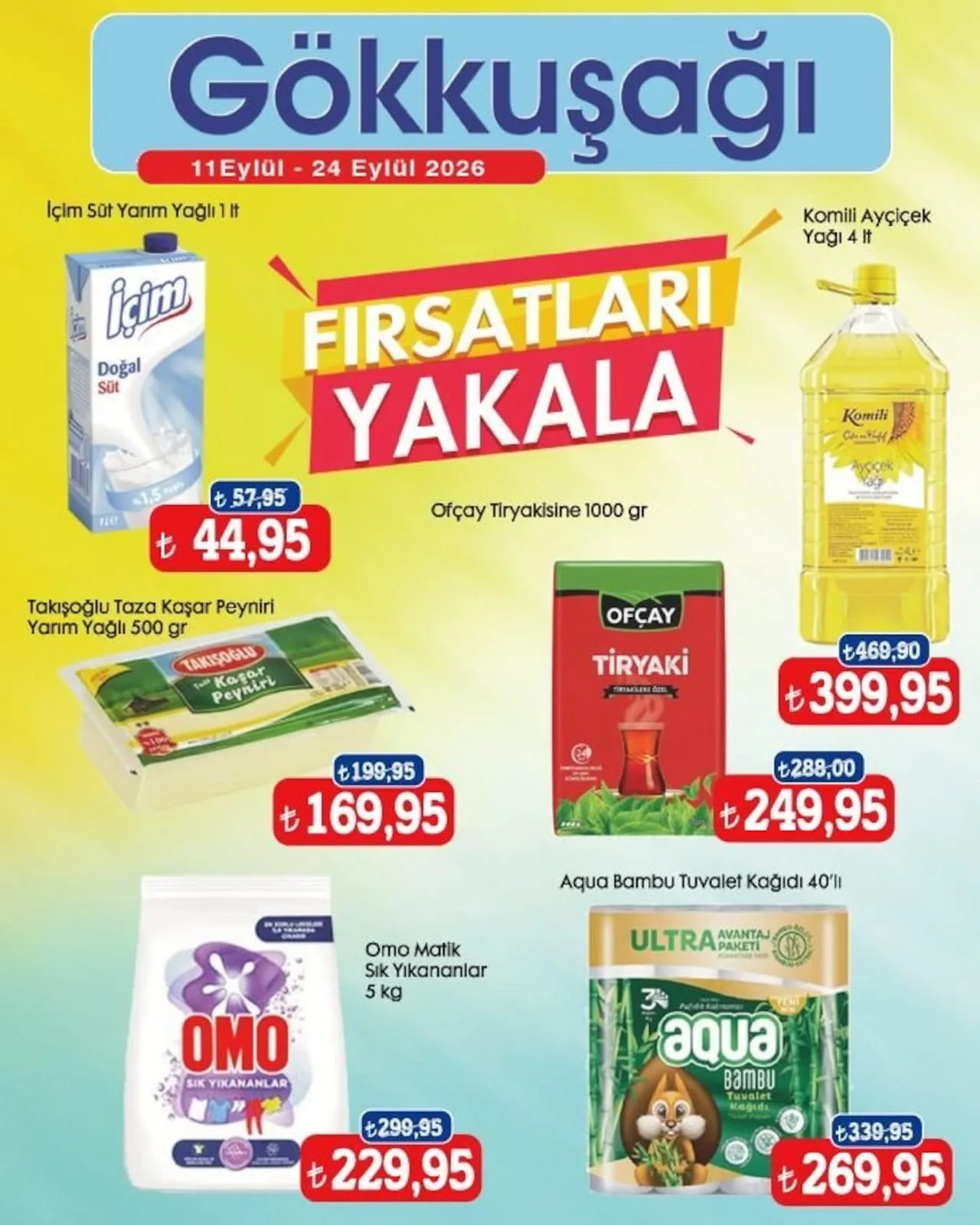 Gökkuşağı Market 11 Eylül 2026 Aktüel Kataloğu