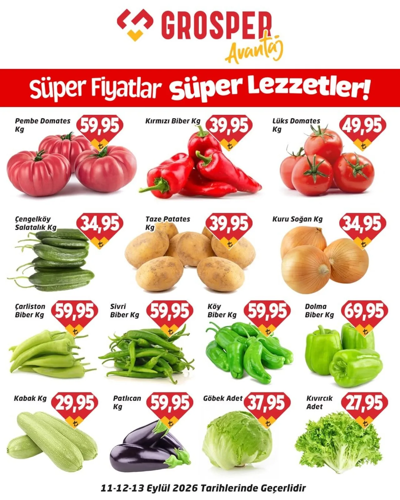 Grosper 11 Eylül 2026 Aktüel Kataloğu