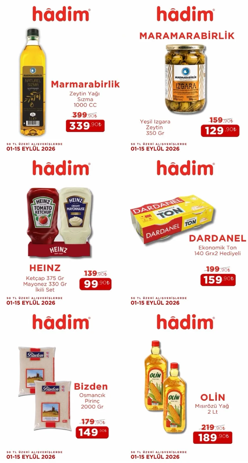 Hadim AVM 1 Eylül 2026 Aktüel Kataloğu
