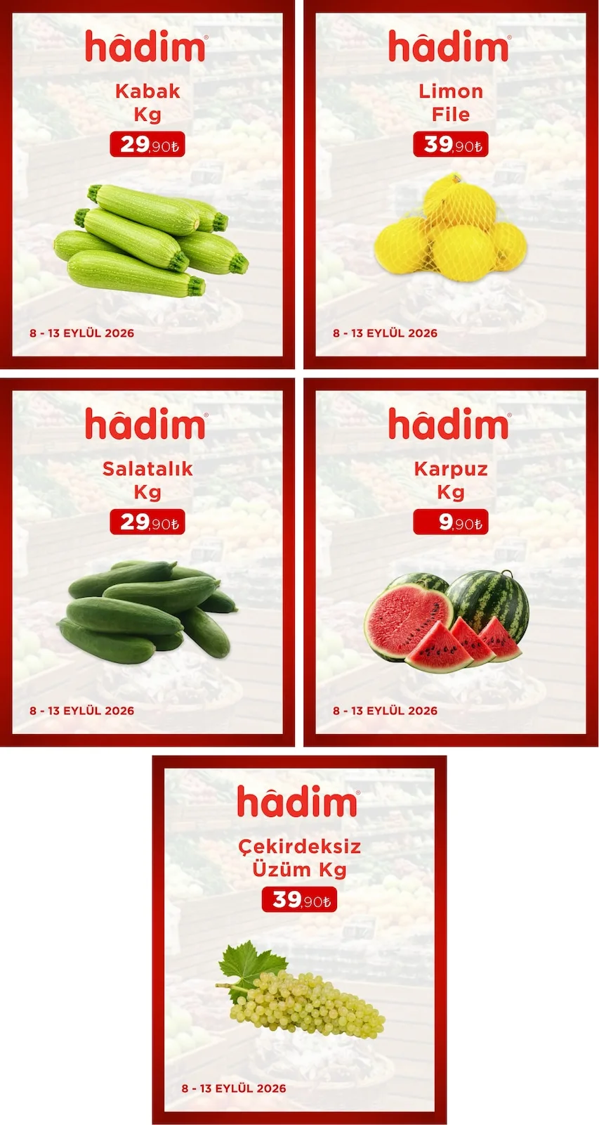 Hadim AVM 8 Eylül 2026 Aktüel Kataloğu