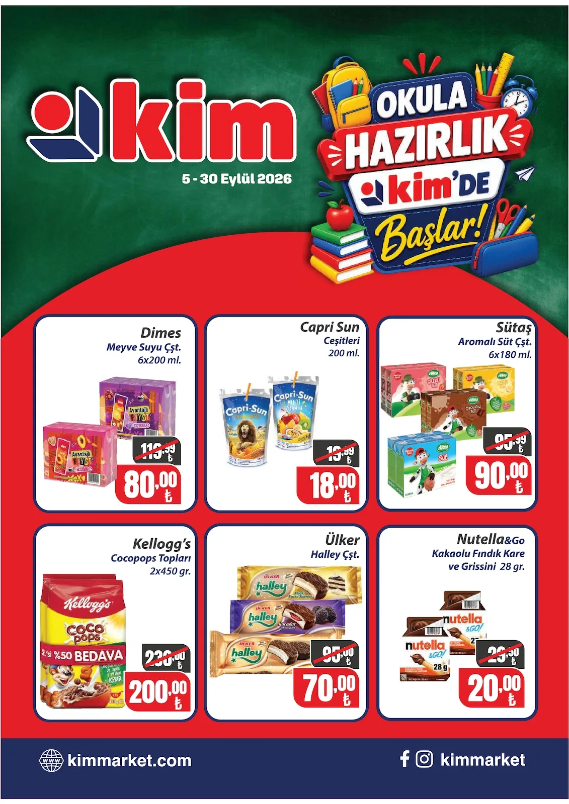 Kim Market 5 Eylül 2026 Aktüel Kataloğu