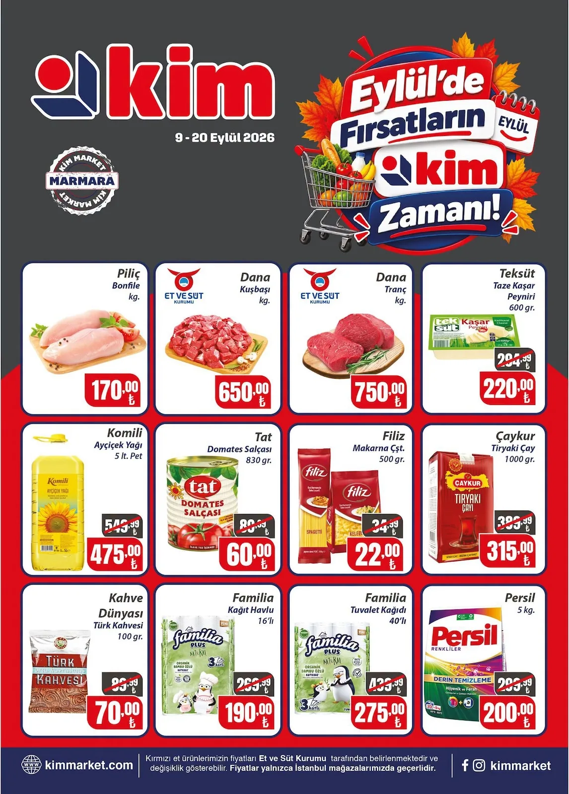 Kim Market 9 Eylül 2026 Aktüel Kataloğu