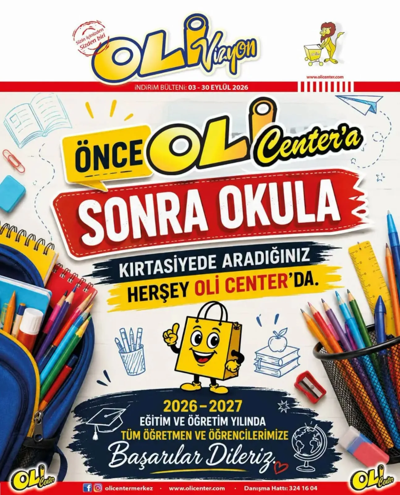 Oli Center 3 Eylül 2026 Aktüel Kataloğu