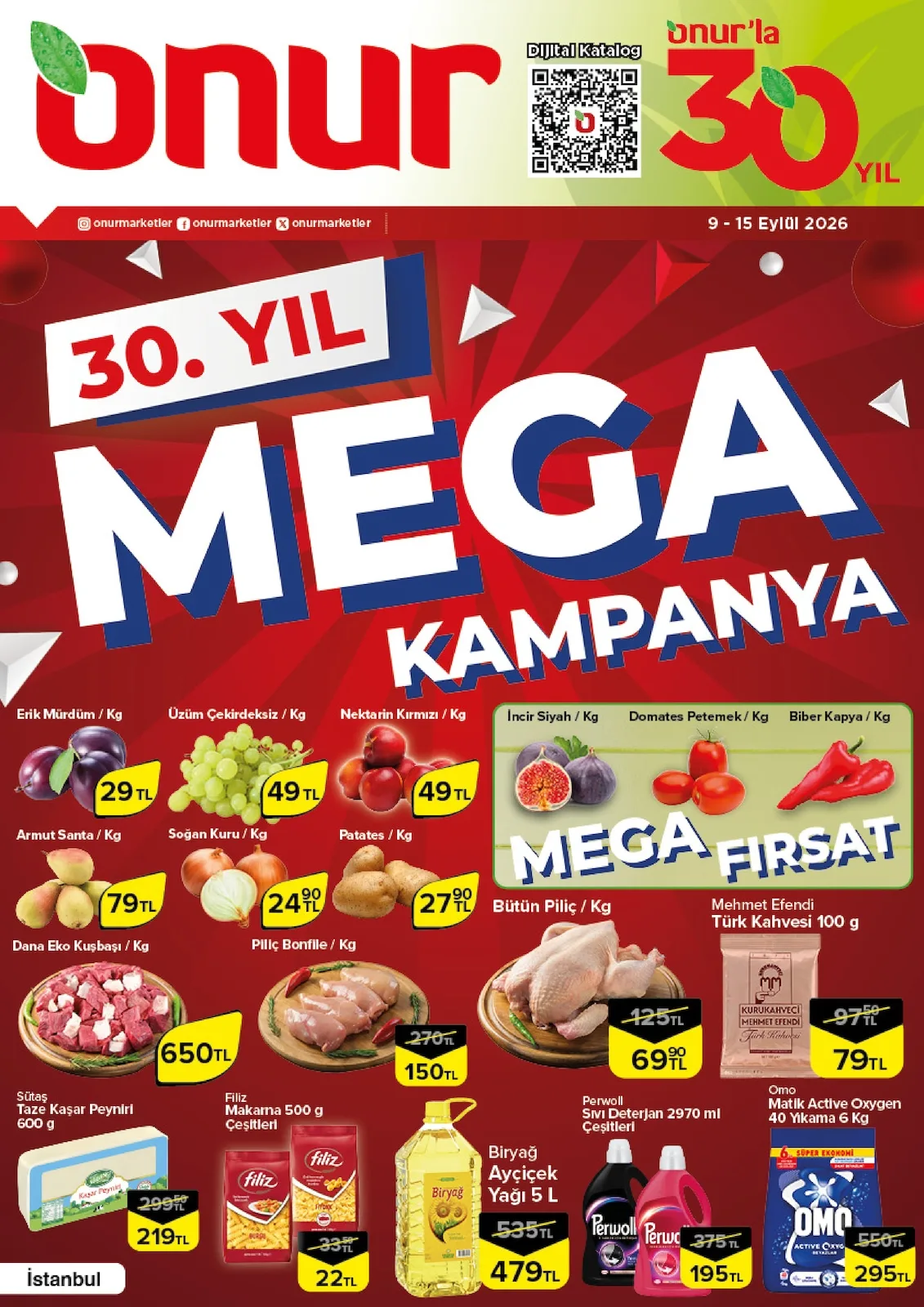 Onur Market 9 Eylül 2026 Aktüel Kataloğu