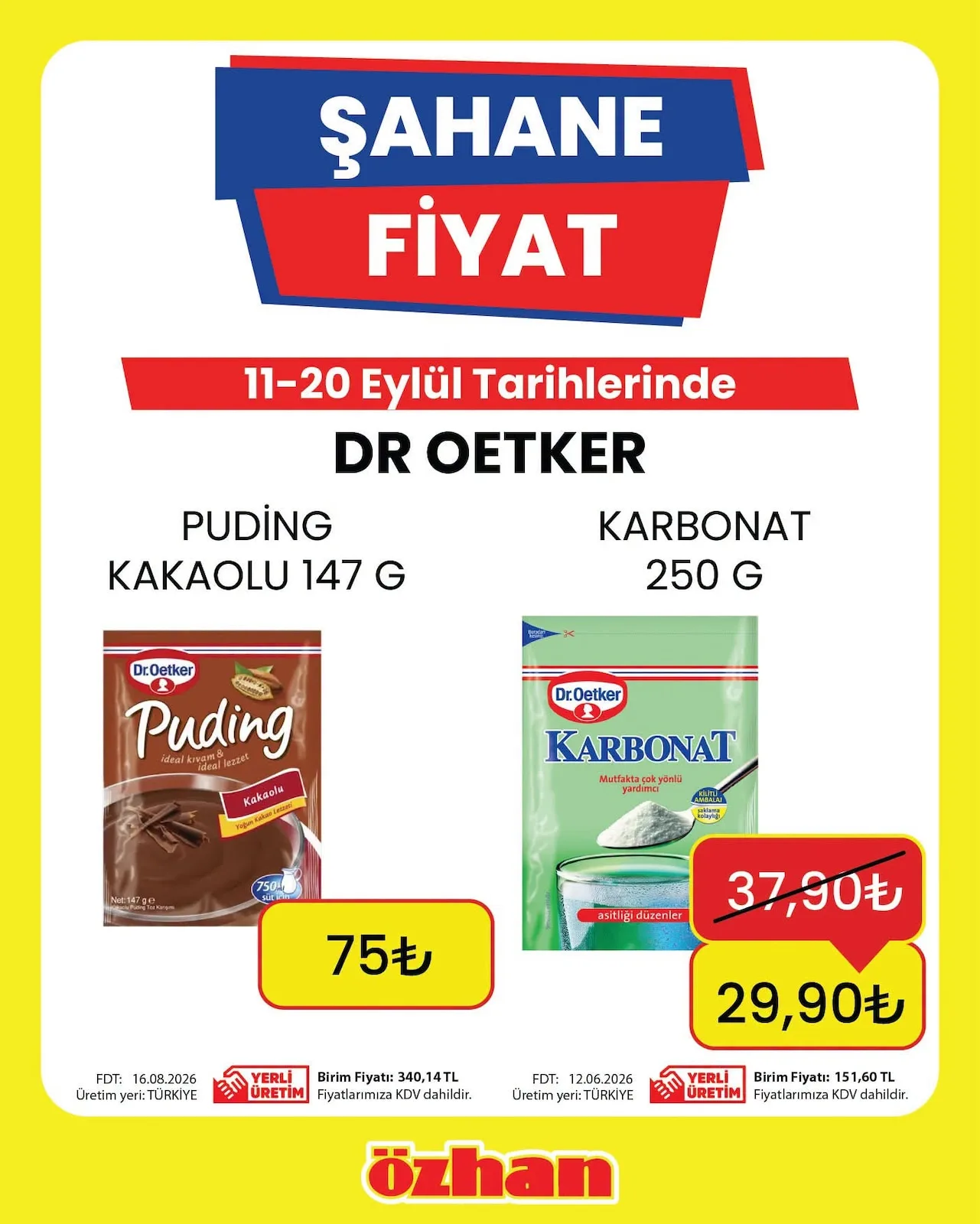 Özhan Marketler Zinciri 11 Eylül 2026 Aktüel Kataloğu