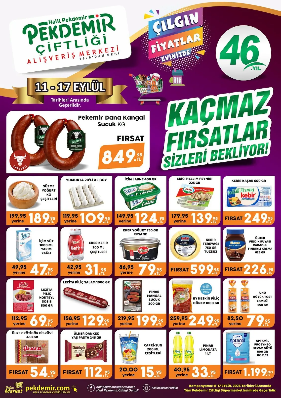 Pekdemir Market 11 Eylül 2026 Aktüel Kataloğu