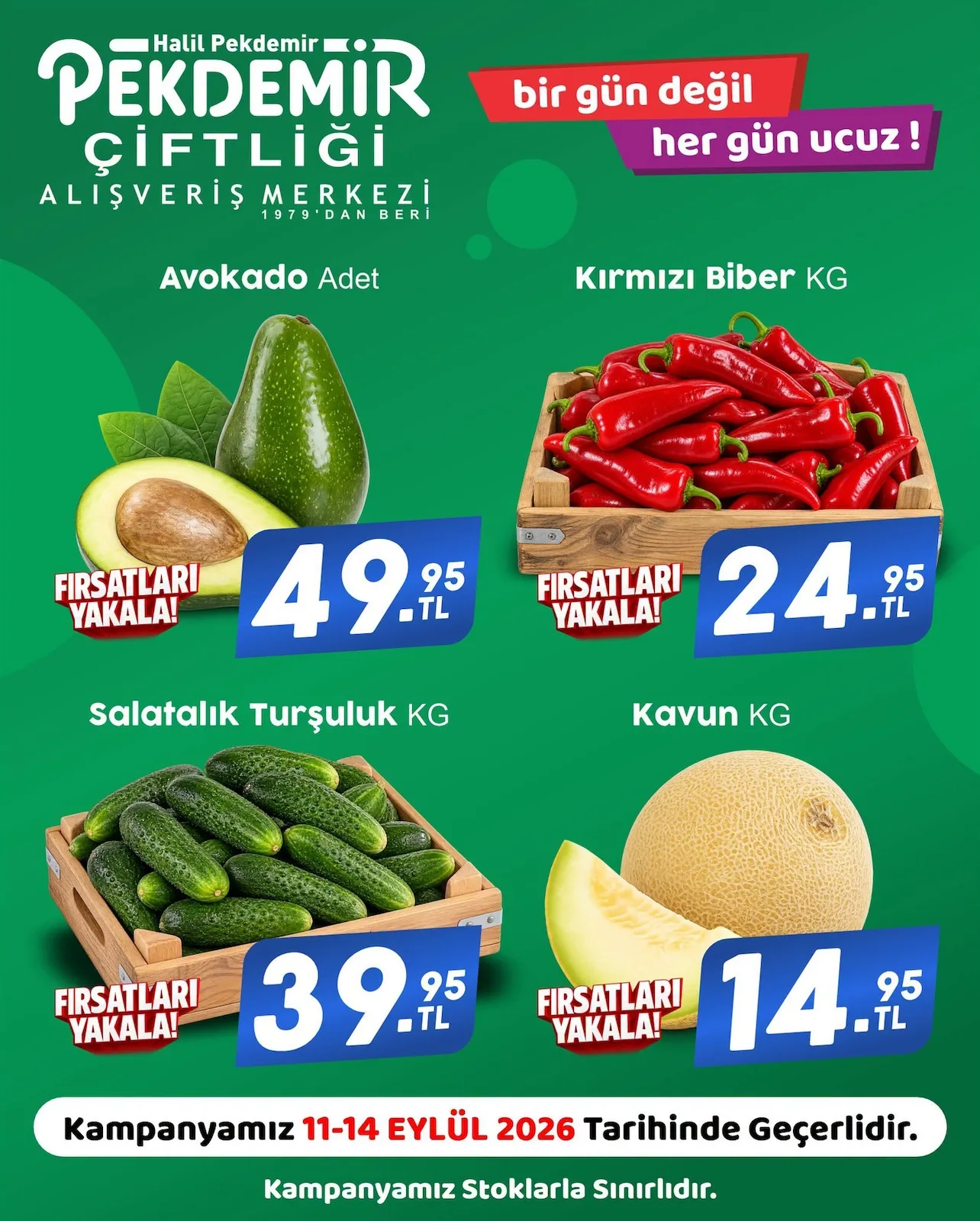 Pekdemir Market 11 Eylül 2026 Aktüel Kataloğu