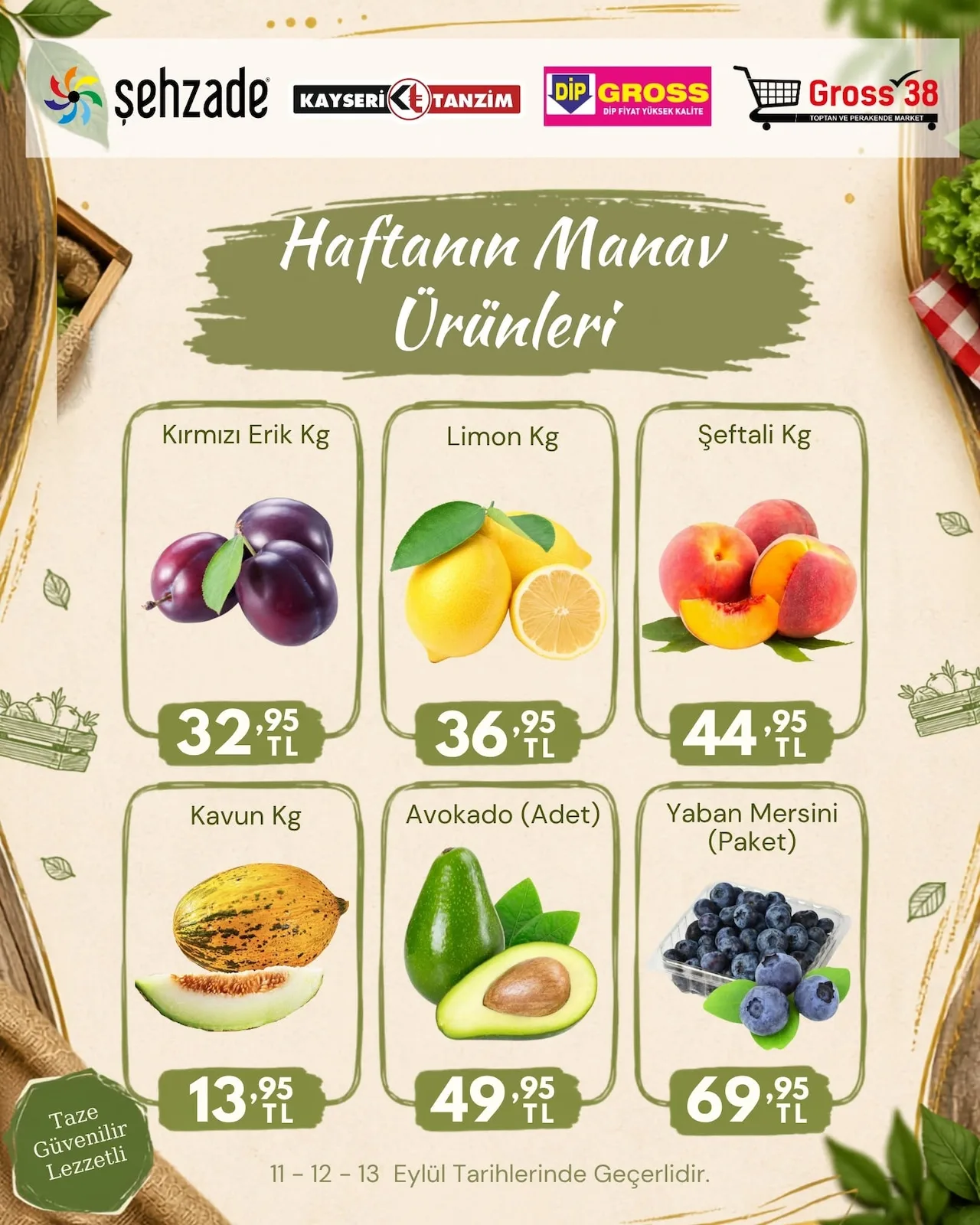 Şehzade Market 11 Eylül 2026 Aktüel Kataloğu