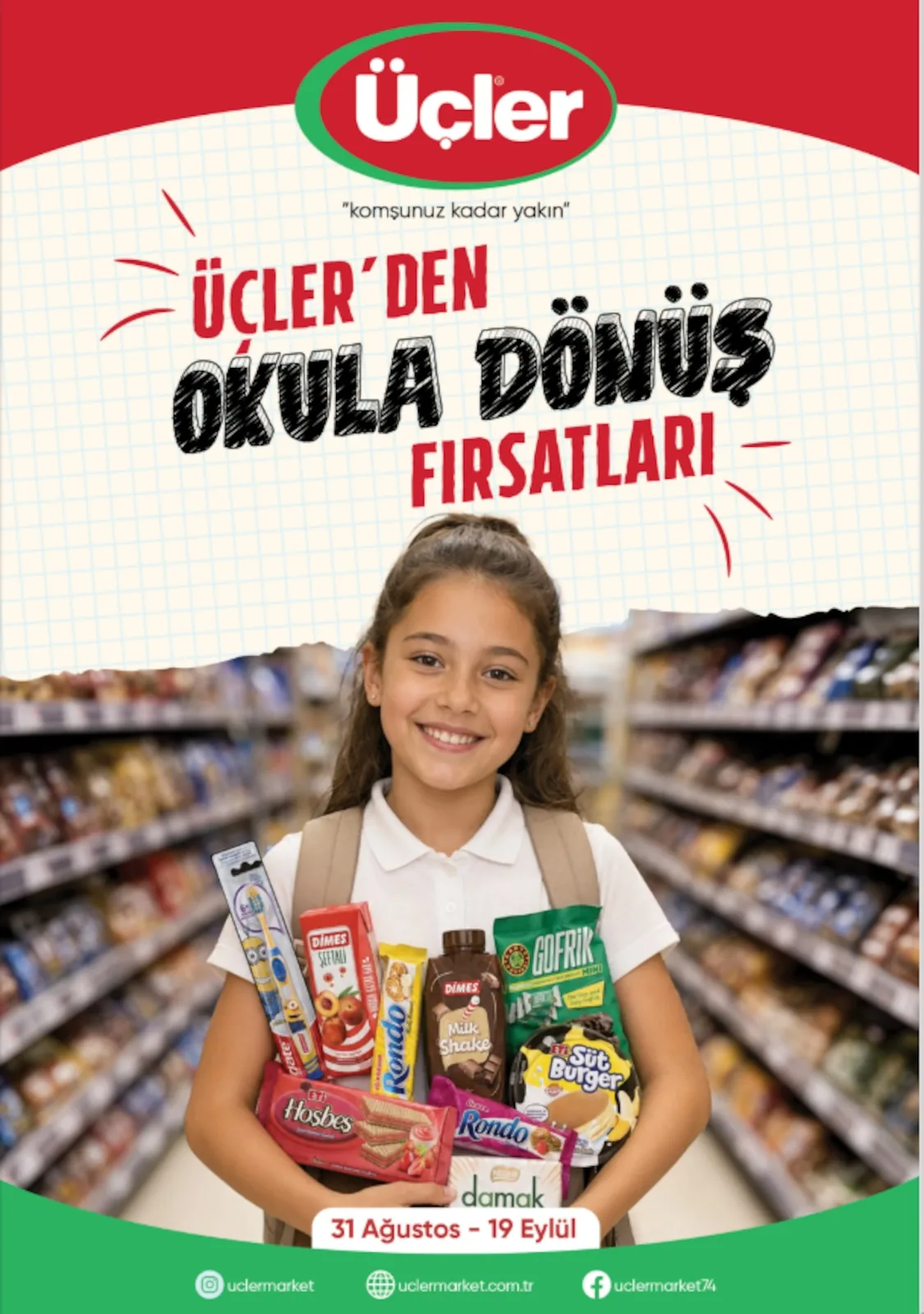 Üçler Market 31 Ağustos 2026 Aktüel Kataloğu
