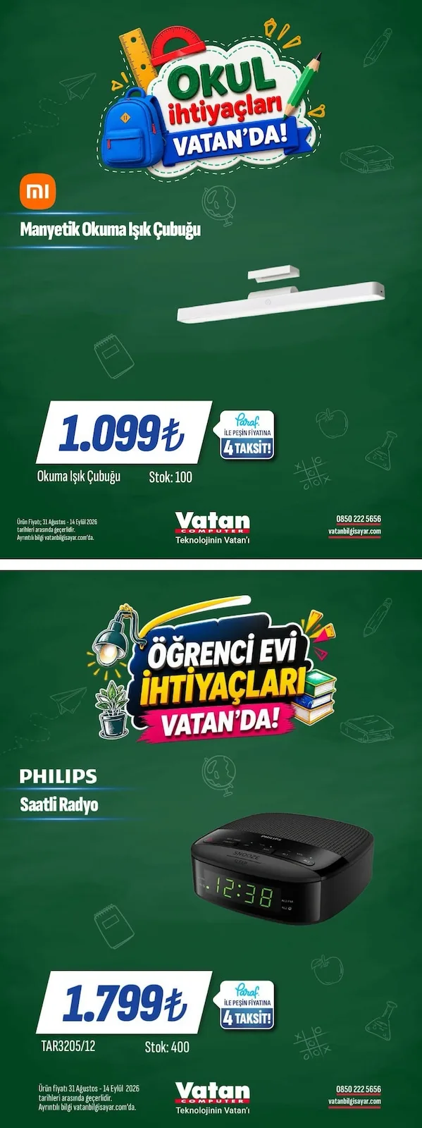 Vatan Bilgisayar 31 Ağustos 2026 Aktüel Kataloğu